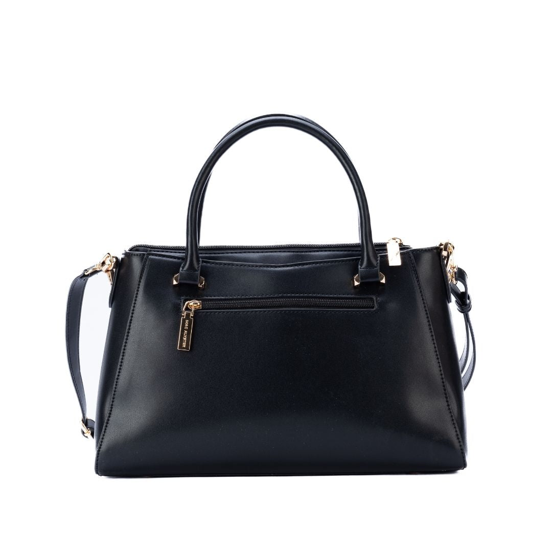 Sac porté main - RESONANCE noir de dos