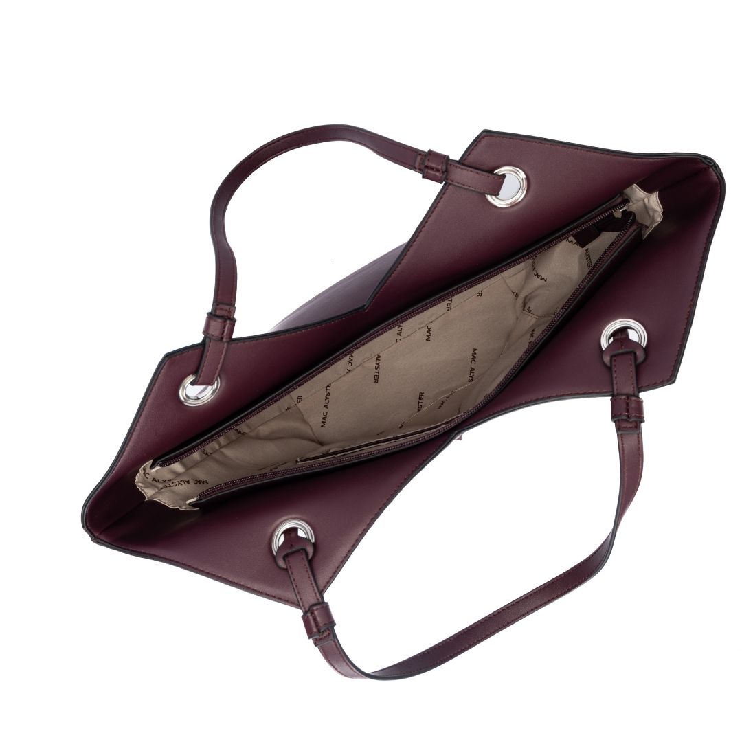 Sac cabas - CAPTIVANTE burgundy de haut