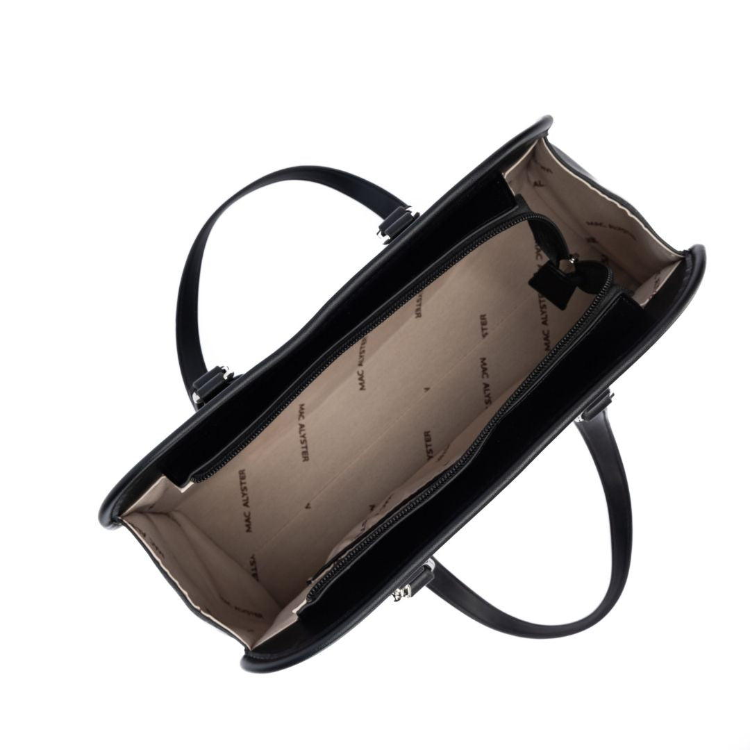 Sac shopping - CAPTIVANTE noir de haut
