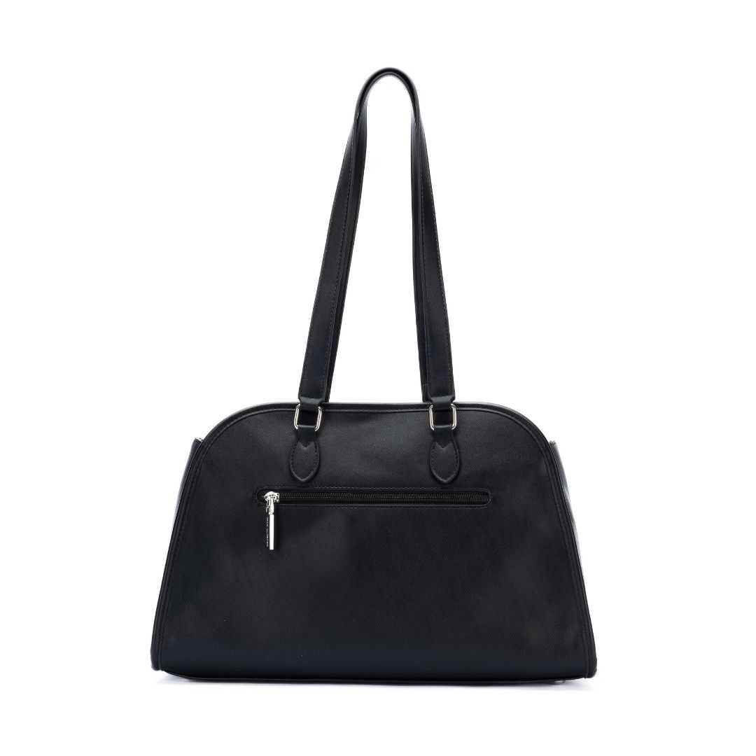 Sac shopping - CAPTIVANTE noir de dos