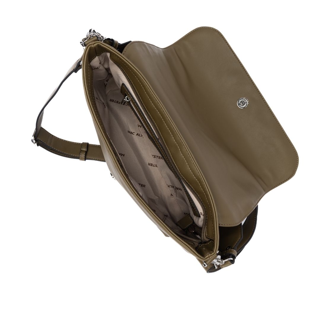 Sac à rabat - CAPTIVANTE kaki de haut