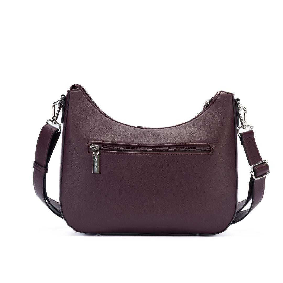 Sac trotteur - CAPTIVANTE burgundy de dos