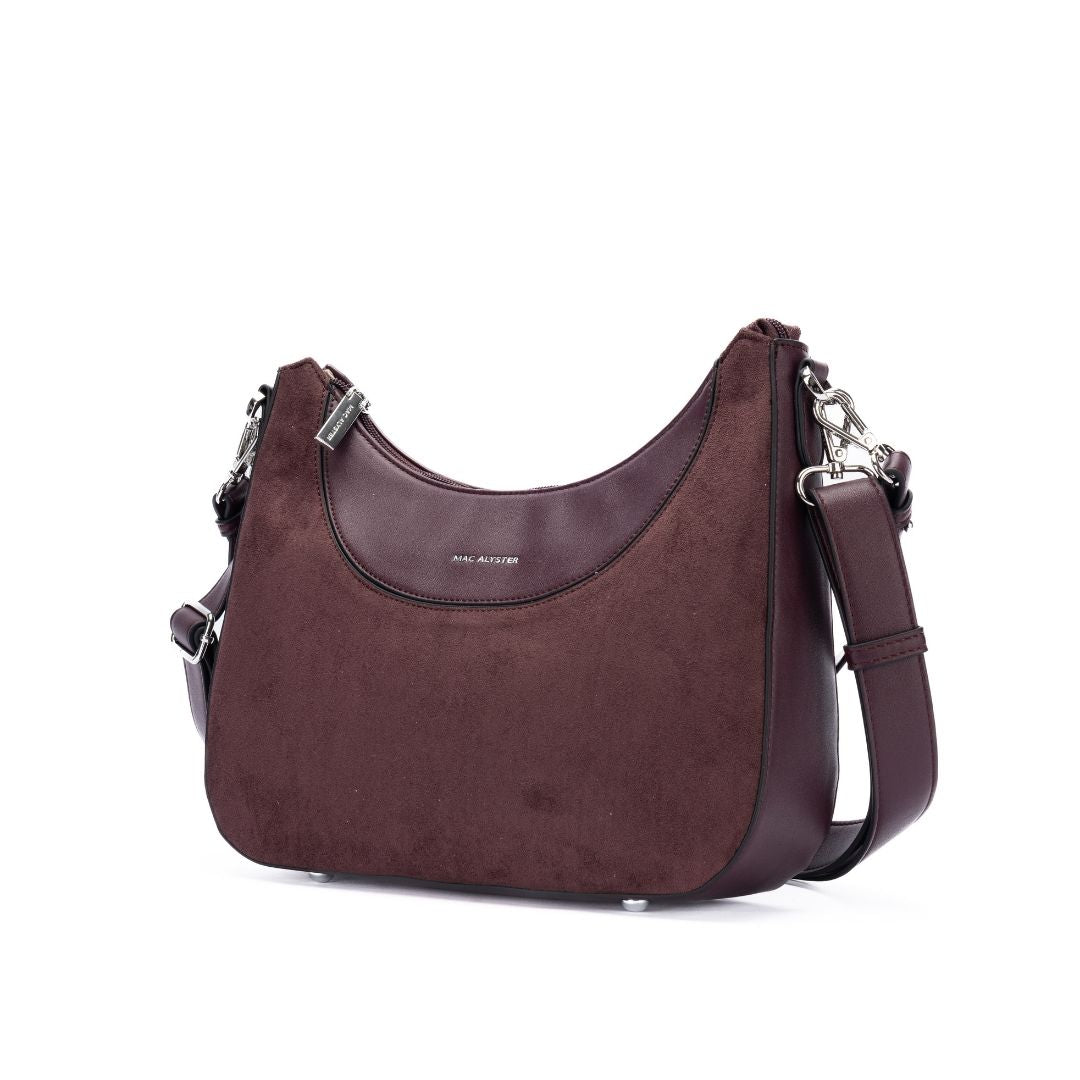 Sac trotteur - CAPTIVANTE burgundy de trois-quarts