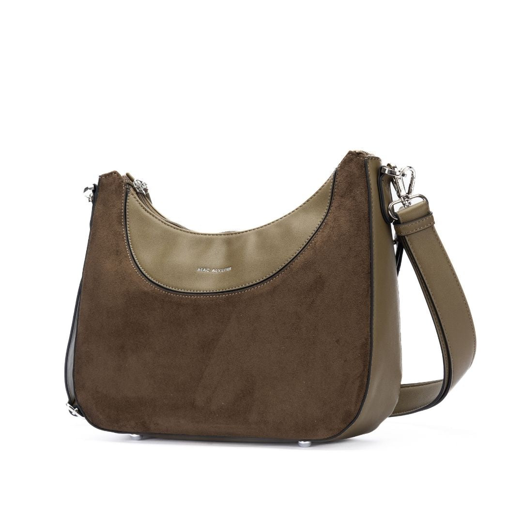 Sac trotteur - CAPTIVANTE kaki de trois-quarts