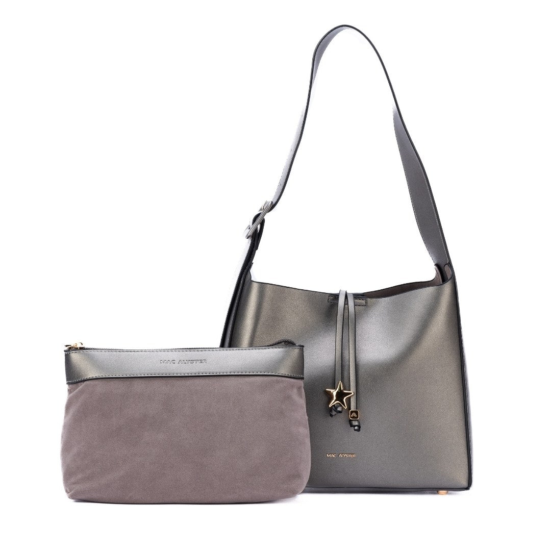 Sac trotteur-COUTURE bronze de face