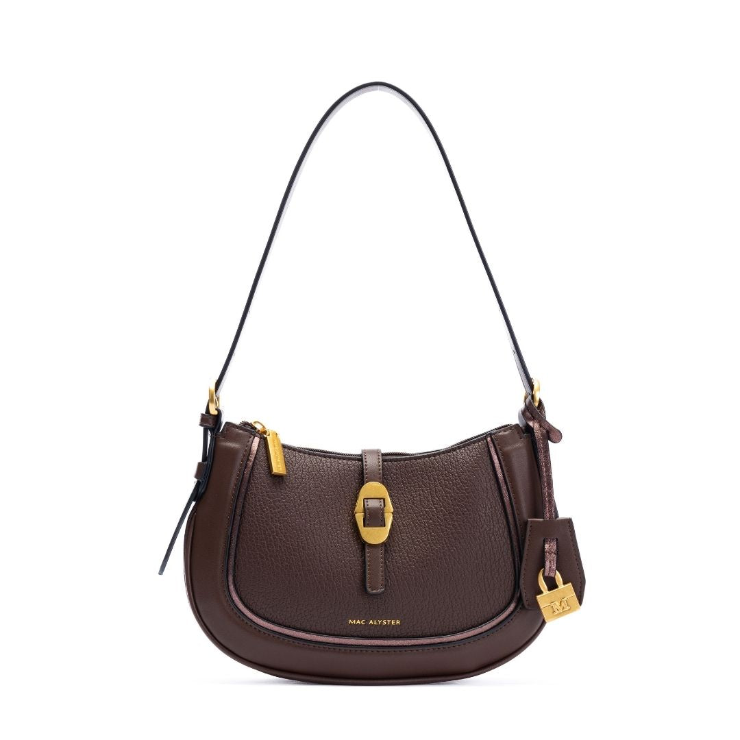 Sac baguette - BAGATELLE chocolat de face