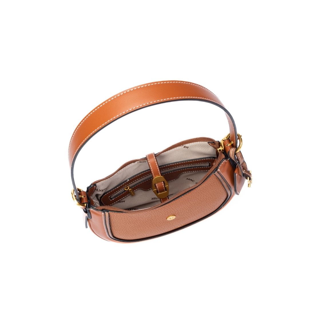 Sac baguette - BAGATELLE cognac de haut