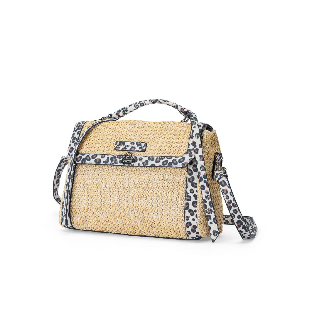 Sac porté main femme à rabat Saint-Malo Mac Alyster avec bandoulière amovible léopard