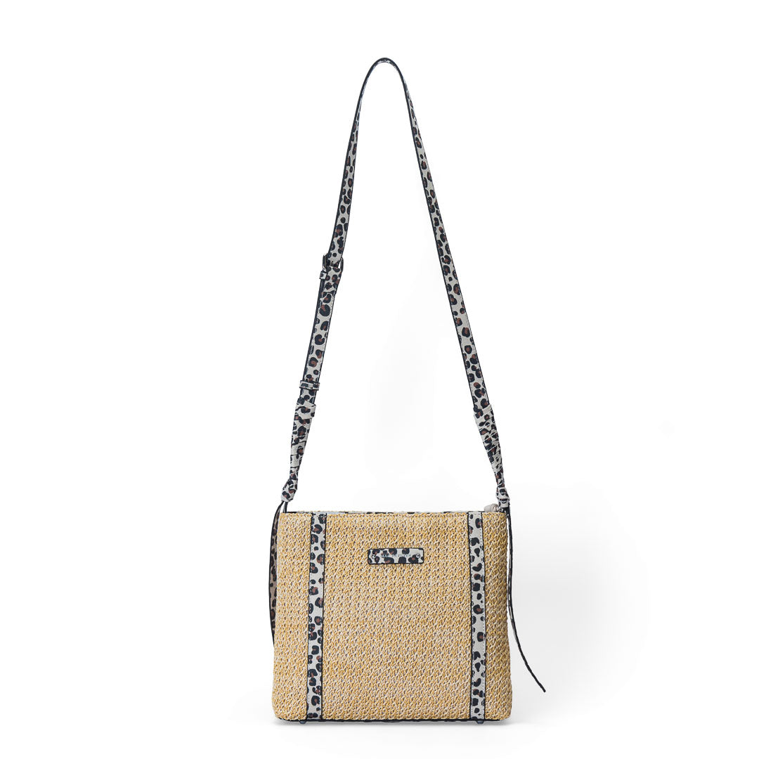 Sac trotteur femme Saint-Malo Mac Alyster petit sac bandoulière léopard design moderne