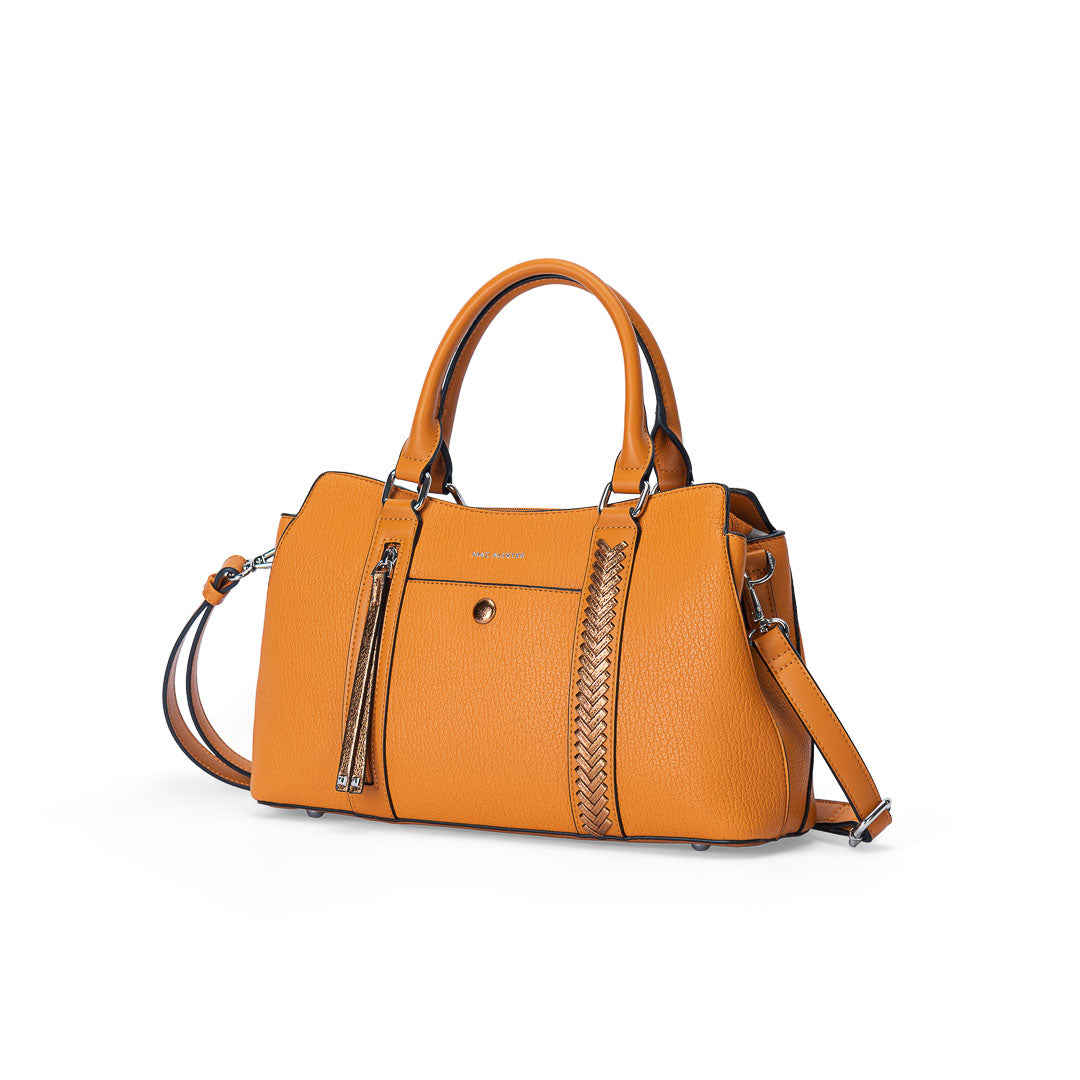 Sac porté main + Bandoulière - CONTRASTE par Mac Alyster Cognac