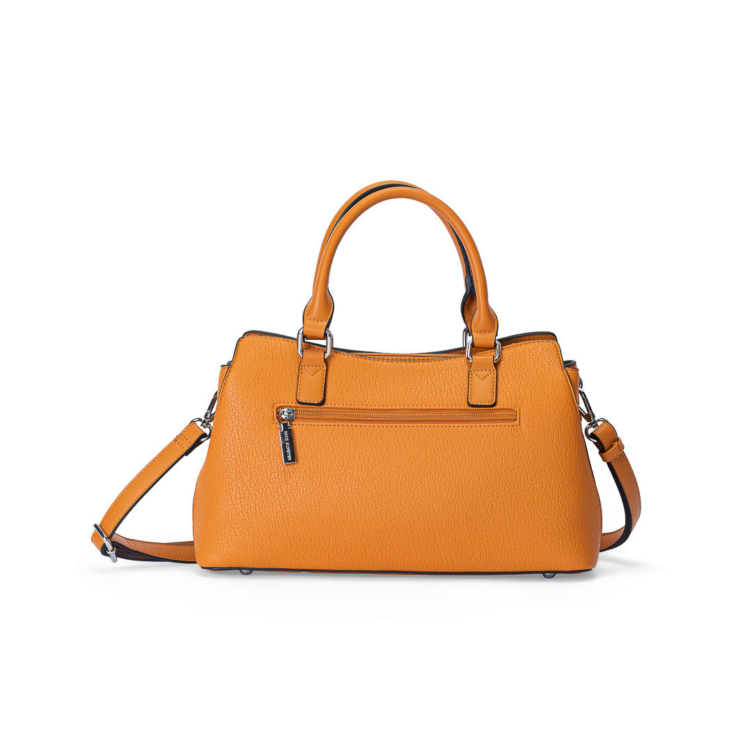 Sac porté main + Bandoulière - CONTRASTE par Mac Alyster Cognac