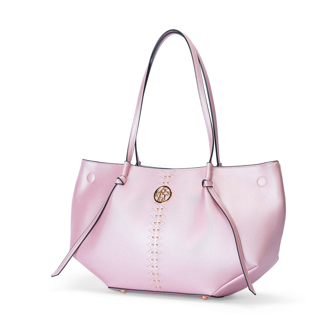 Sac cabas TENTATION lilas par Mac Alyster, vue de trois-quarts