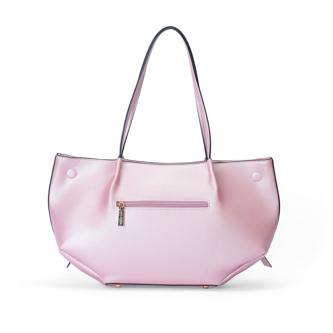 Sac cabas TENTATION lilas par Mac Alyster, vue de dos