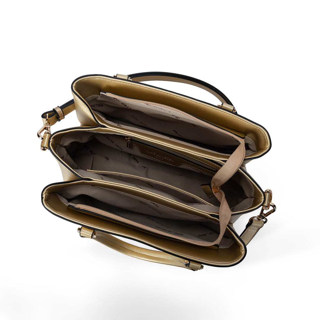 Sac à main TENTATION champagne par Mac Alyster, vue intérieur