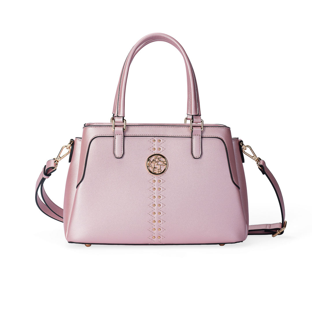 Sac à main TENTATION lilas par Mac Alyster, vue de face