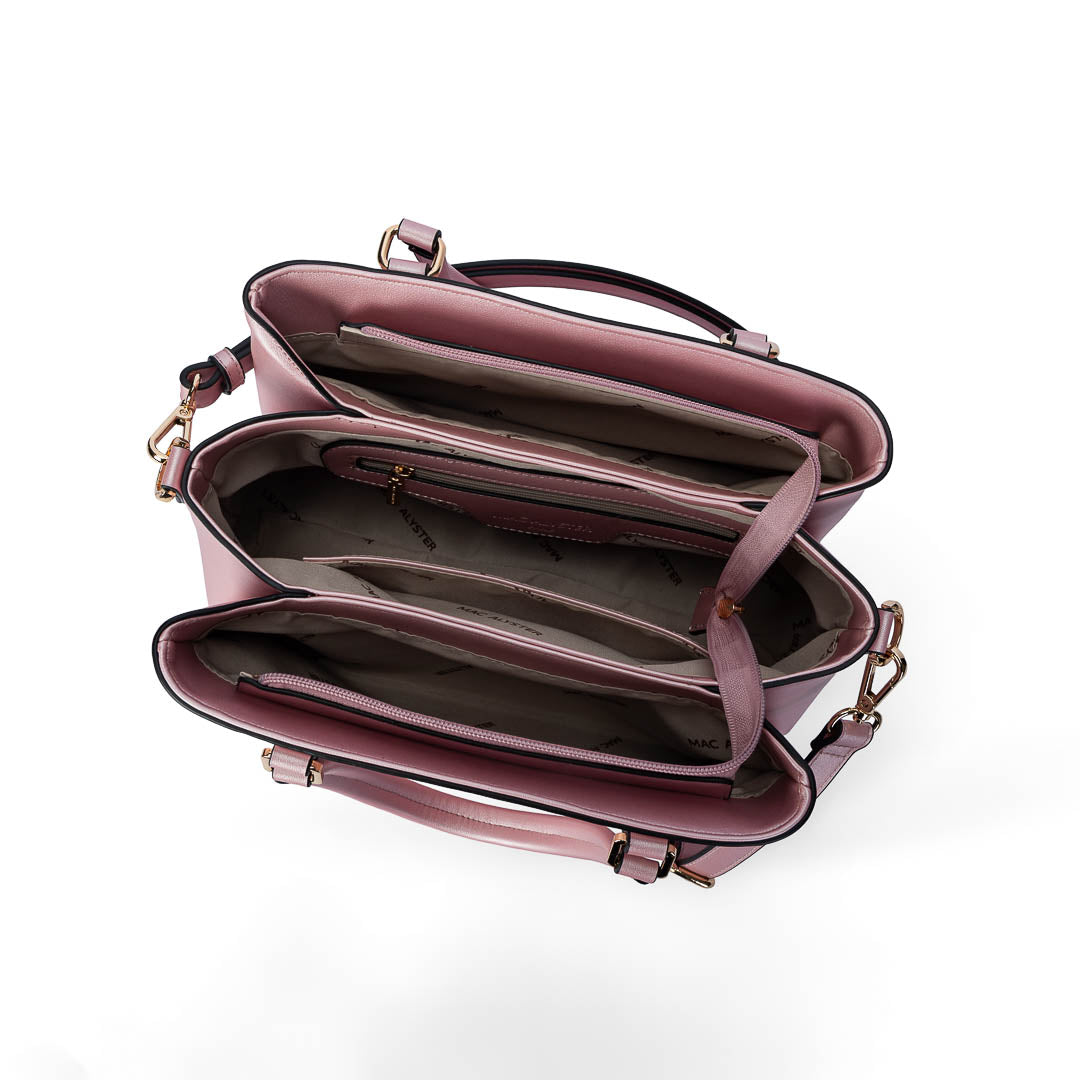 Sac à main TENTATION lilas par Mac Alyster, vue intérieur
