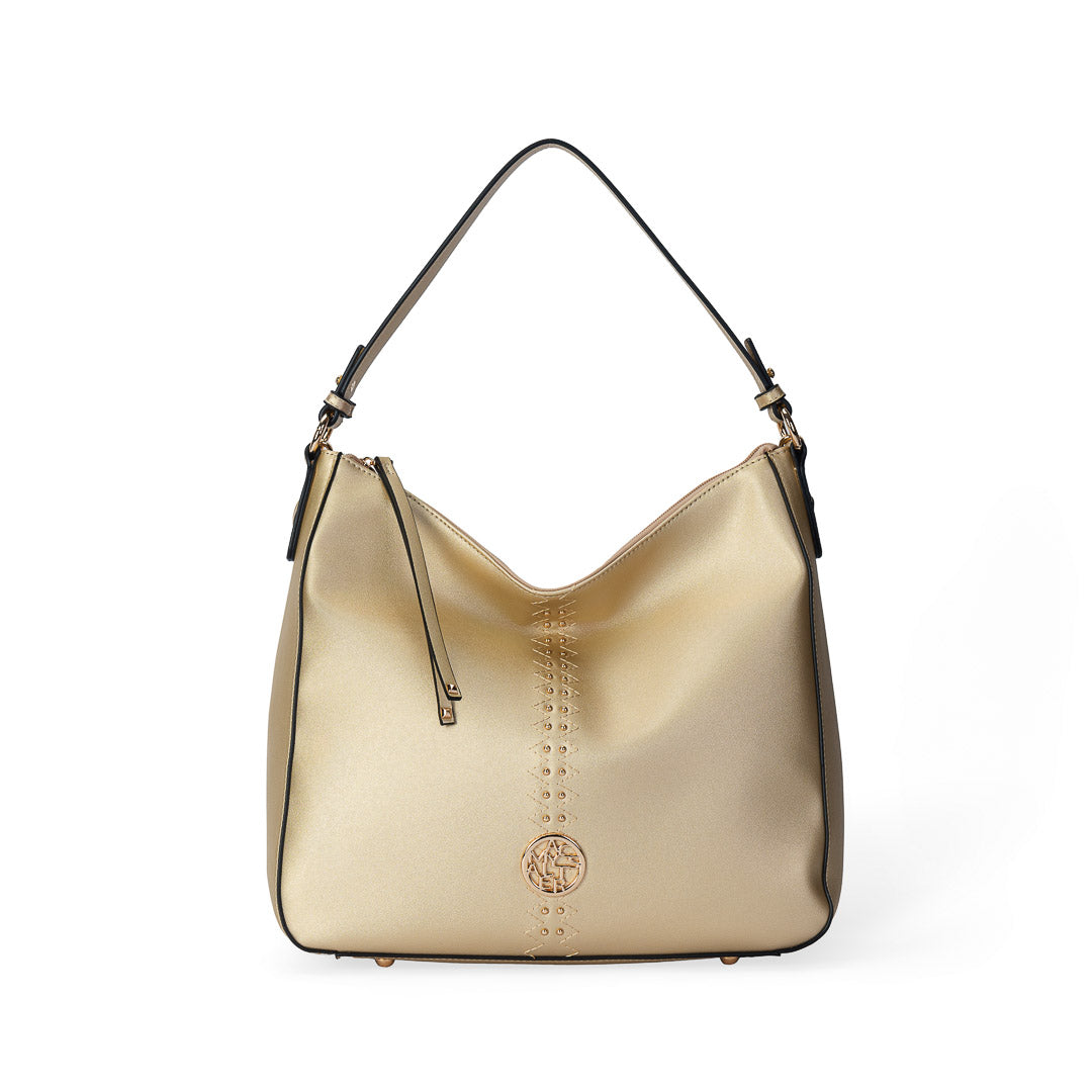 Sac porté épaule TENTATION champagne par Mac Alyster, vue de face