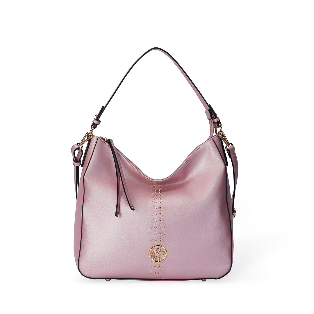 Sac porté épaule TENTATION lilas par Mac Alyster, vue de face