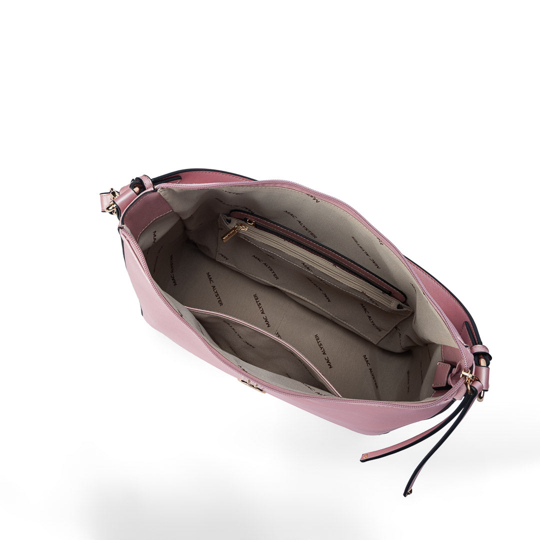 Sac porté épaule TENTATION lilas par Mac Alyster, vue intérieur