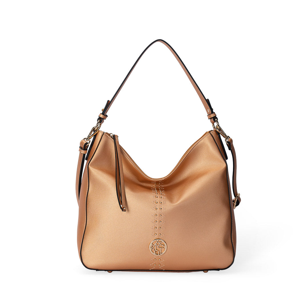 Sac porté épaule TENTATION or rosé par Mac Alyster, vue de face
