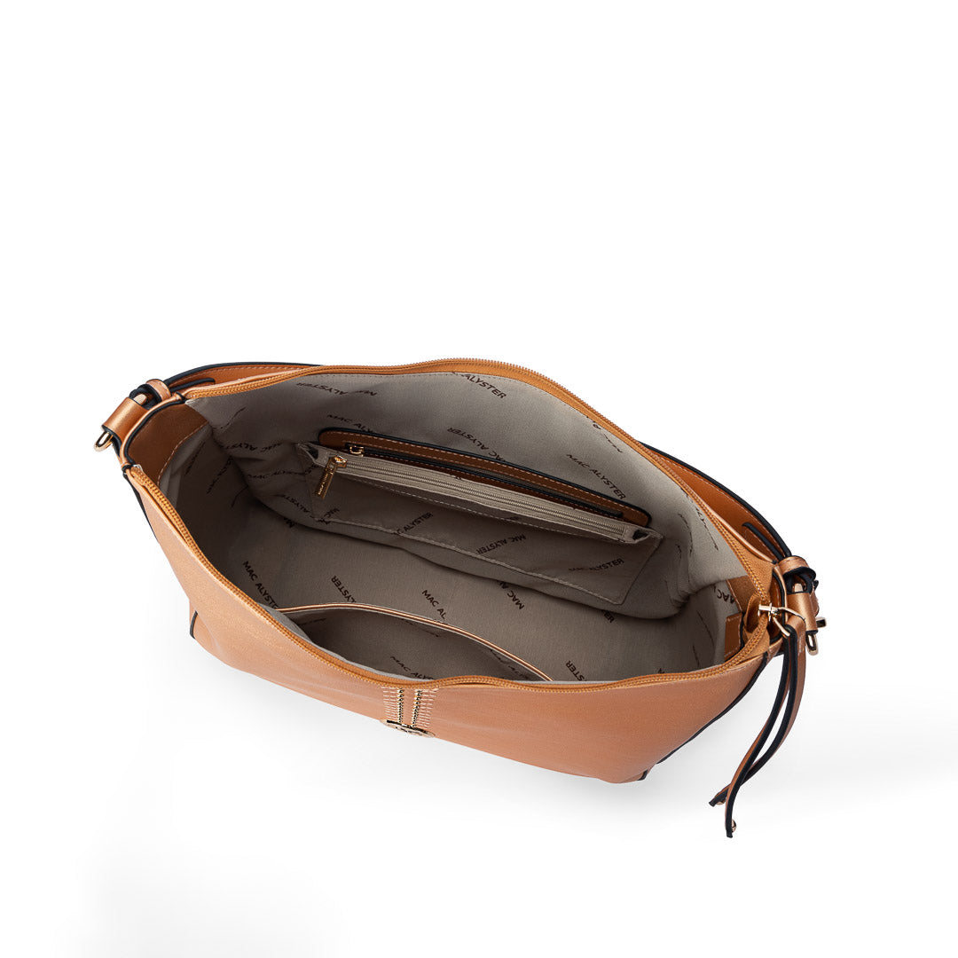 Sac porté épaule TENTATION or rosé par Mac Alyster, vue intérieur