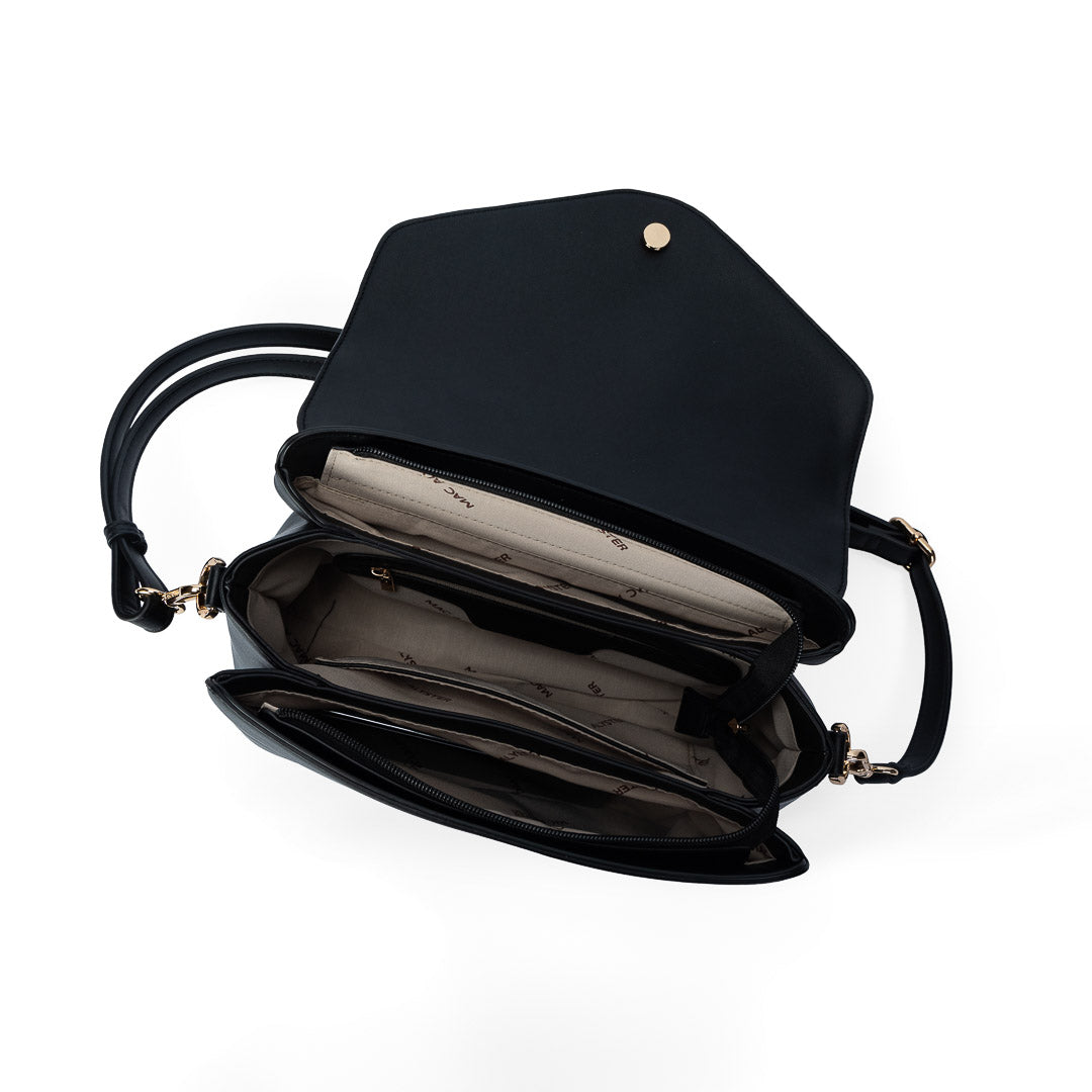 Sac à main TENTATION noir par Mac Alyster, vue intérieur