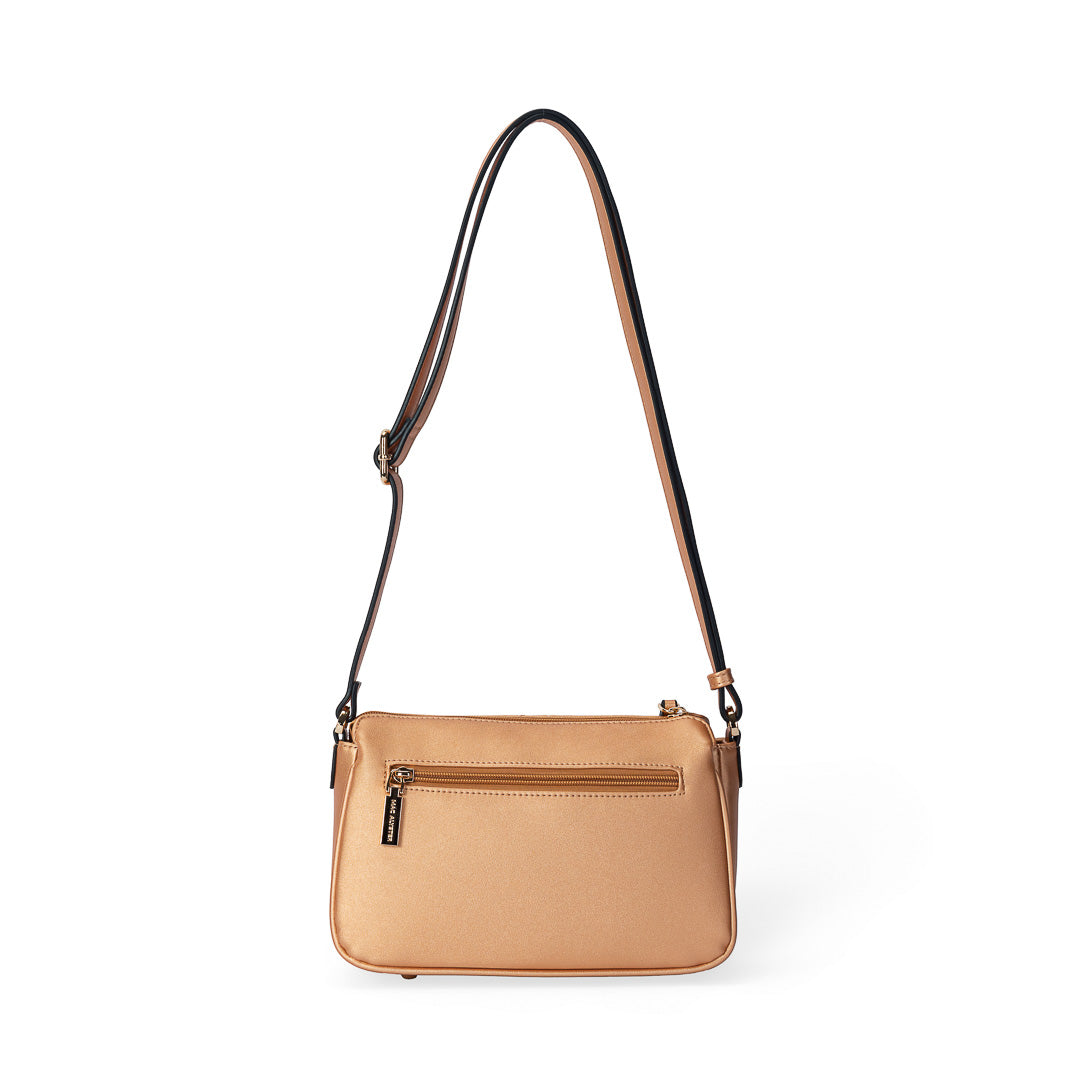 Sac bandoulière TENTATION or rosé par Mac Alyster, vue de dos