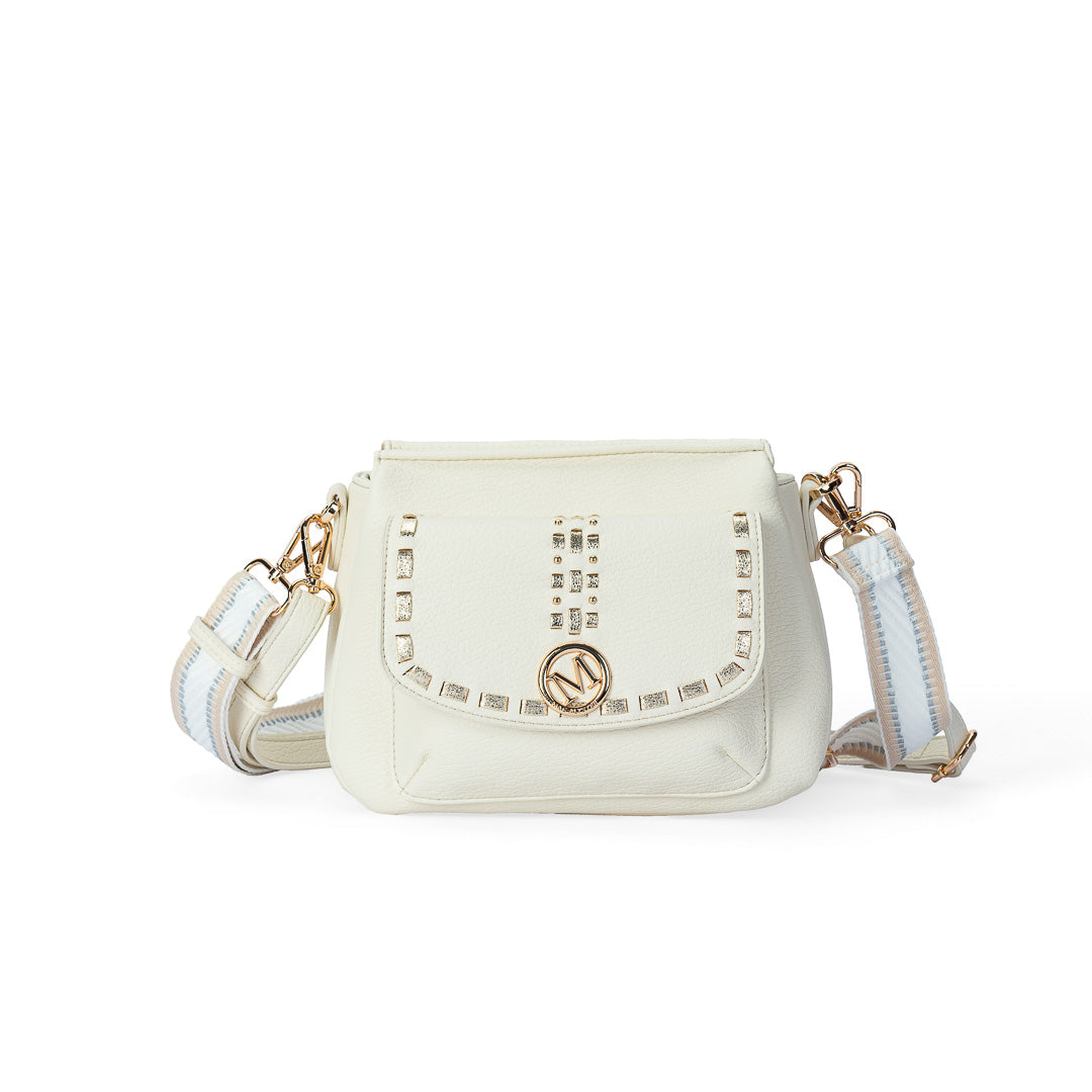Sac trotteur Sweet Mac Alyster beige avec bandoulière réglable et détails dorés