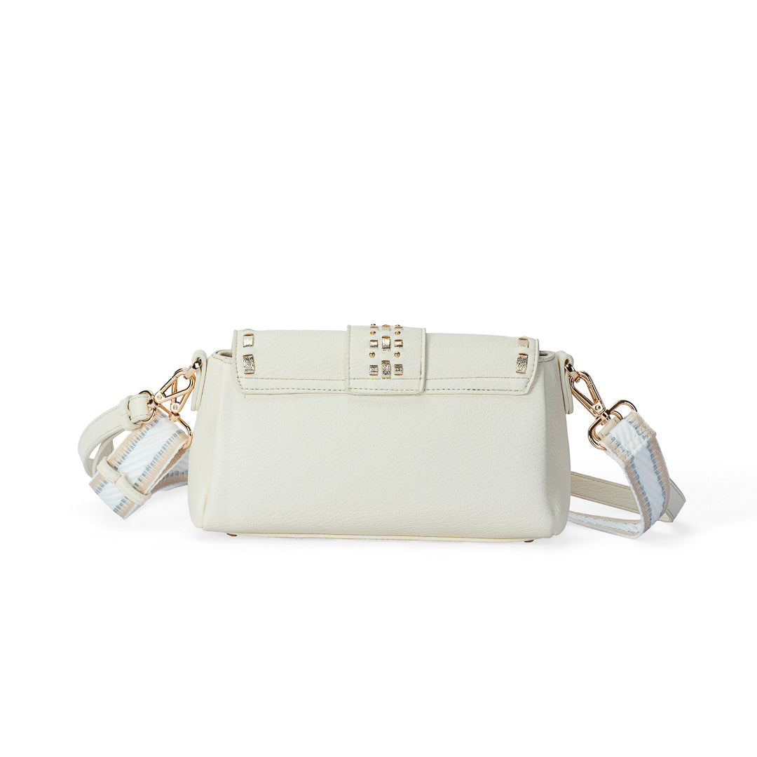 Petit sac bandoulière Sweet Mac Alyster à rabat arrondi et finitions dorées