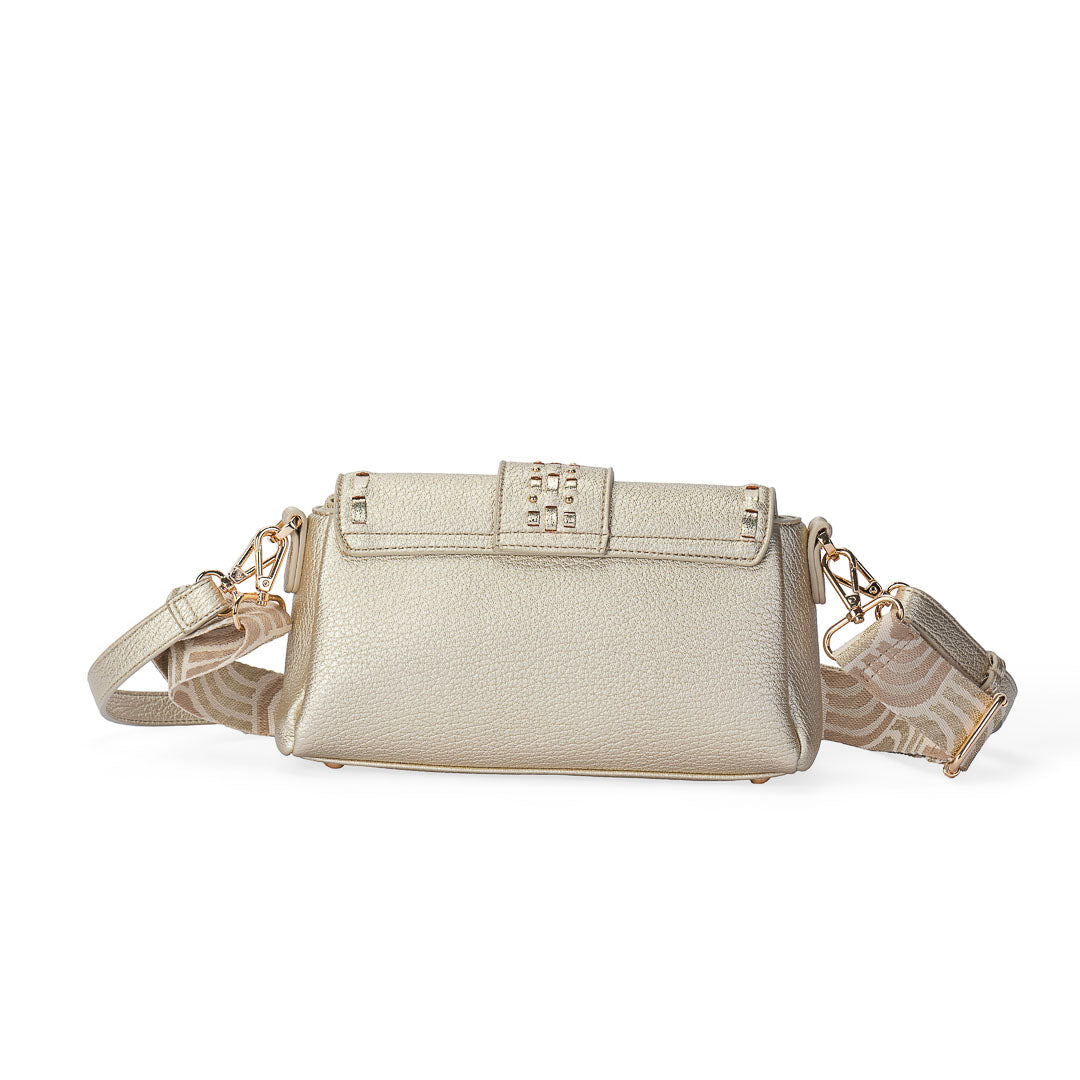 Petit sac bandoulière Sweet Mac Alyster à rabat arrondi et finitions dorées