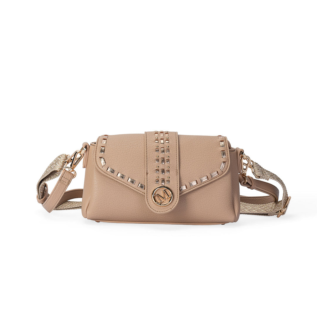 Petit sac bandoulière Sweet Mac Alyster à rabat arrondi et finitions dorées