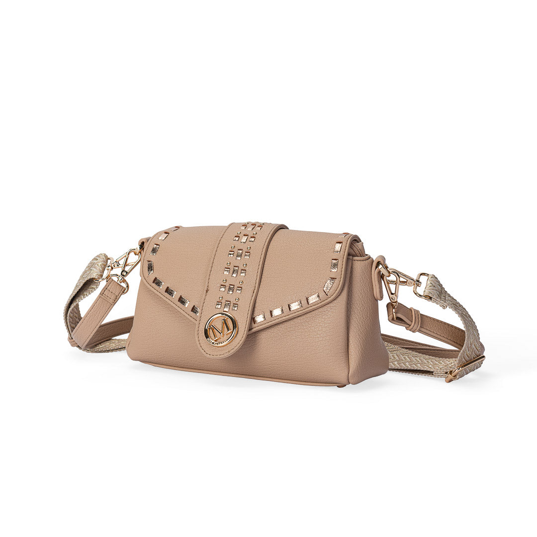 Petit sac bandoulière Sweet Mac Alyster à rabat arrondi et finitions dorées