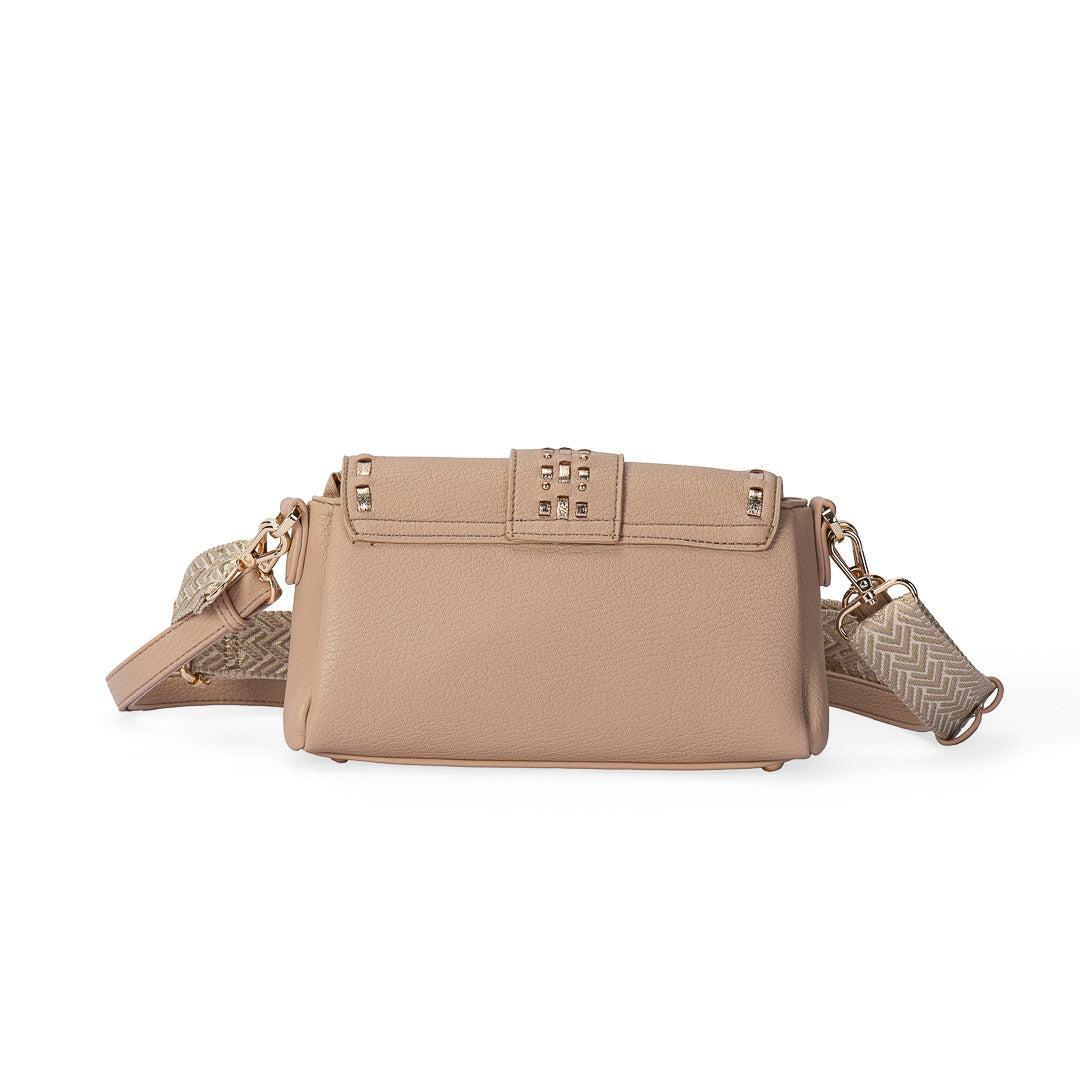Petit sac bandoulière Sweet Mac Alyster à rabat arrondi et finitions dorées