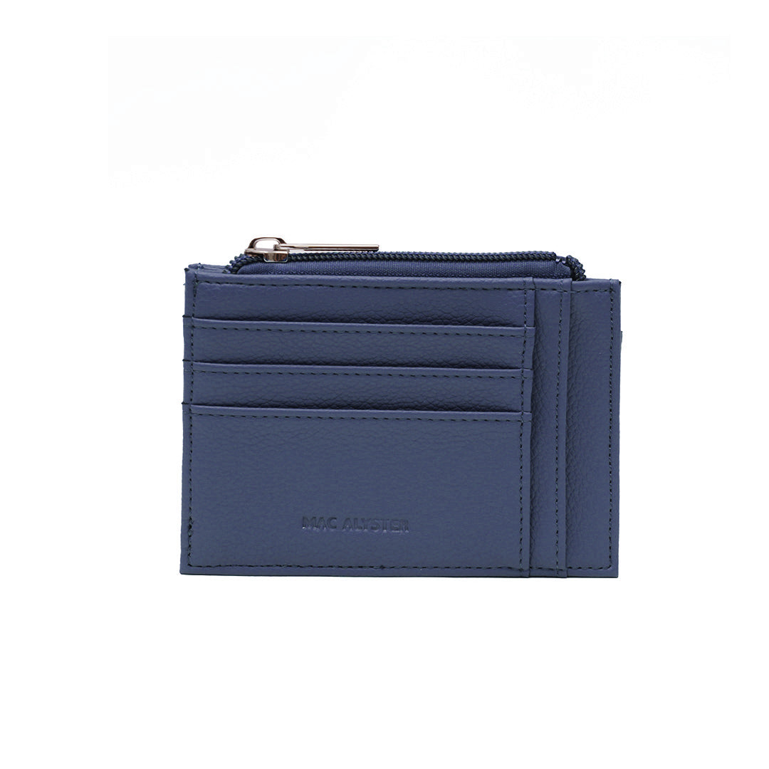 Porte cartes PETITE MAROQUINERIE synthétique MARINE de face
