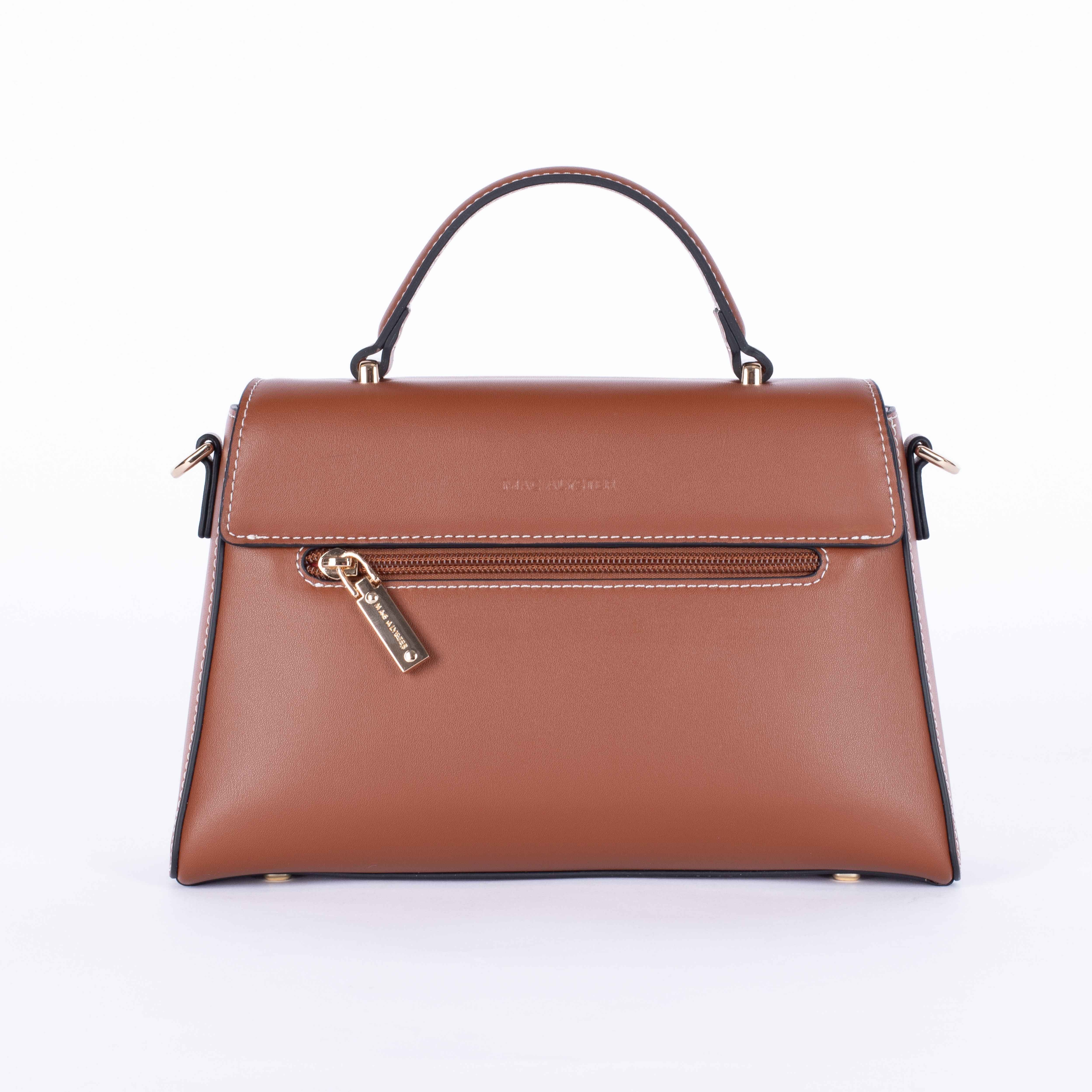 Sac porté main VIRGINIE Cognac