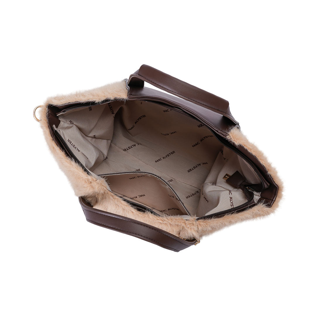 Petit sac cabas et Bandoulière Alys Alpaga par Mac Alyster