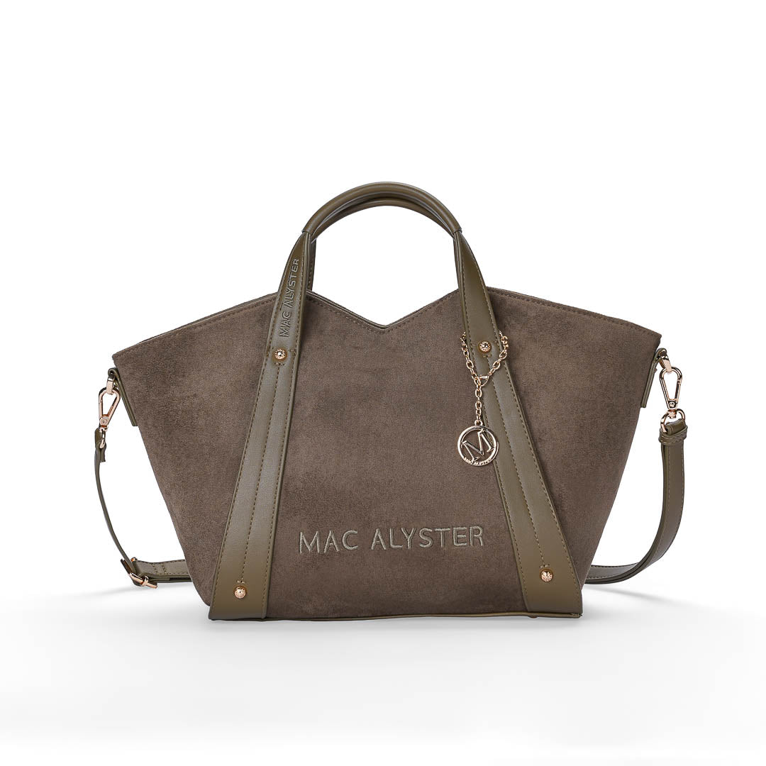 Petit sac cabas et Bandoulière Alys Daim par Mac Alyster