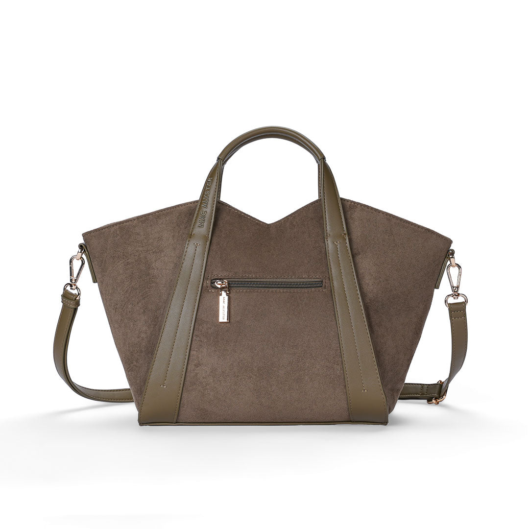 Petit sac cabas et Bandoulière Alys Daim par Mac Alyster