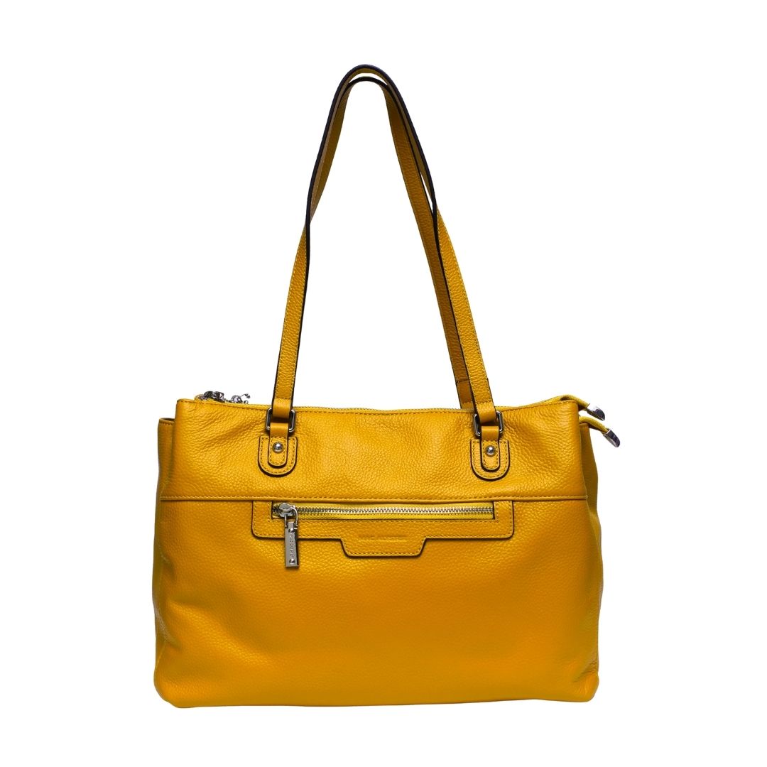 Sac Shopping - NINA en cuir par Mac Alyster Abricot