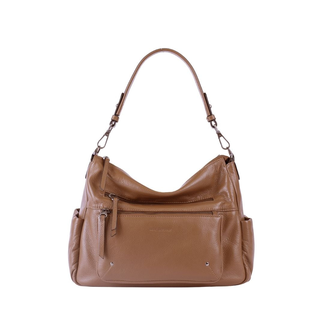 Sac porté épaule/travers - ALYA en cuir de vachette par Mac Alyster