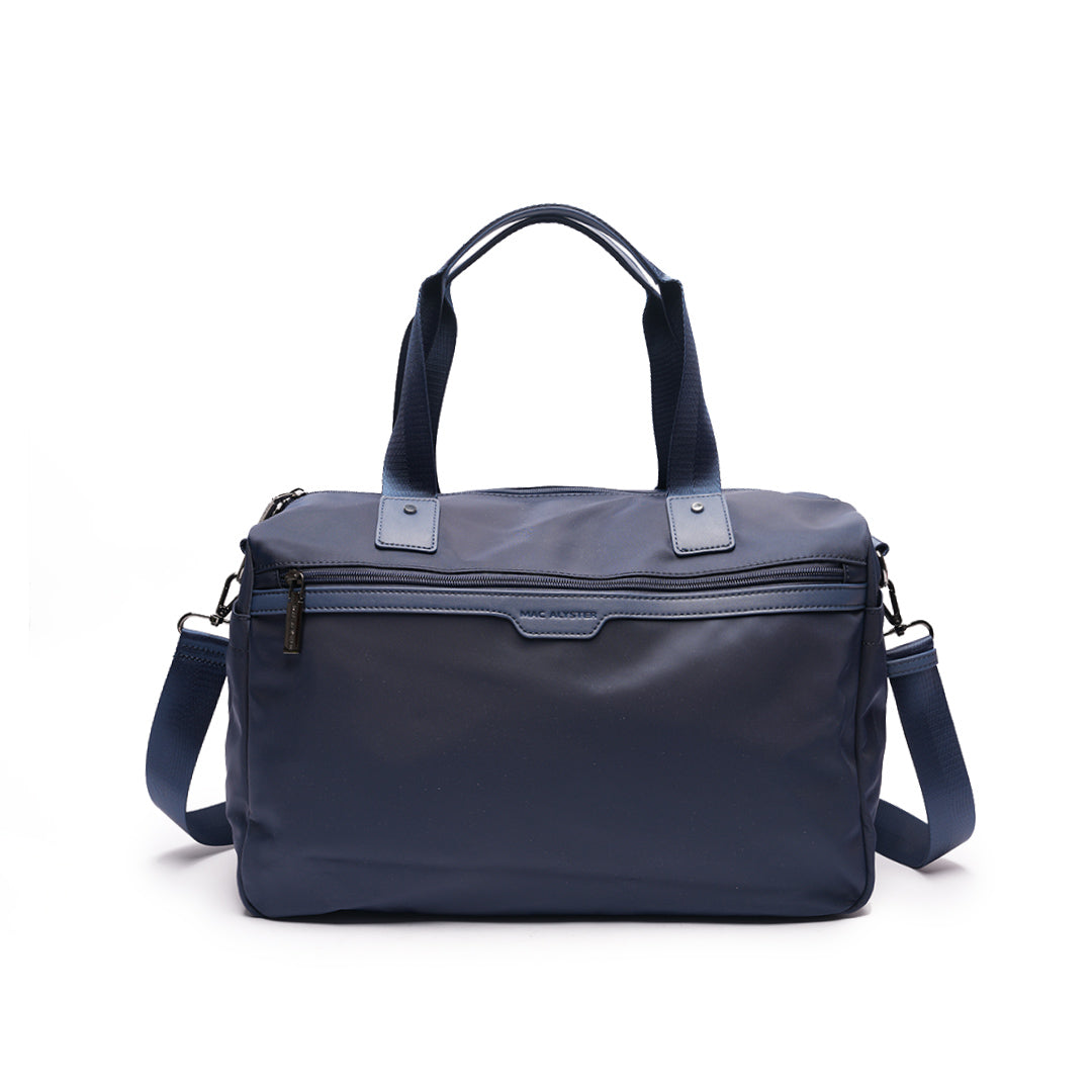 Sac de voyage STUDIO en cuir synthétique MARINE de face
