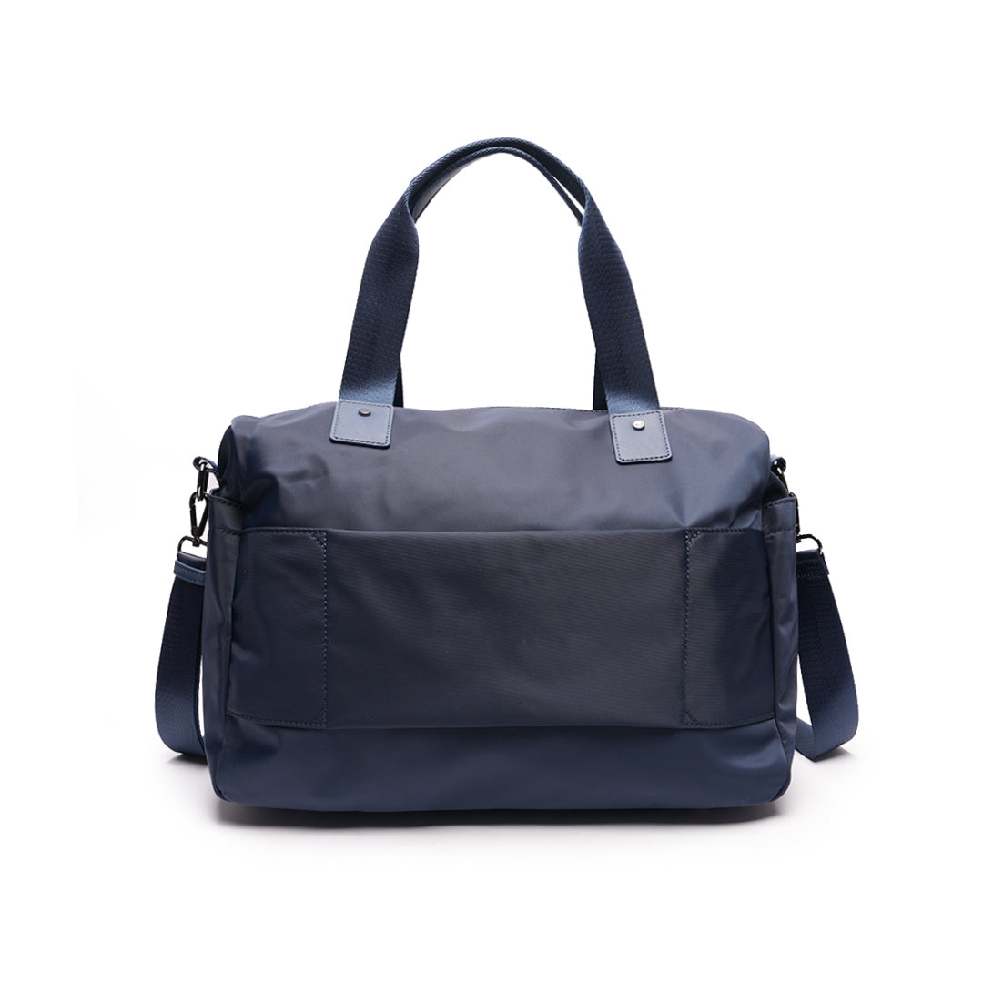 Sac de voyage STUDIO en cuir synthétique MARINE de dos
