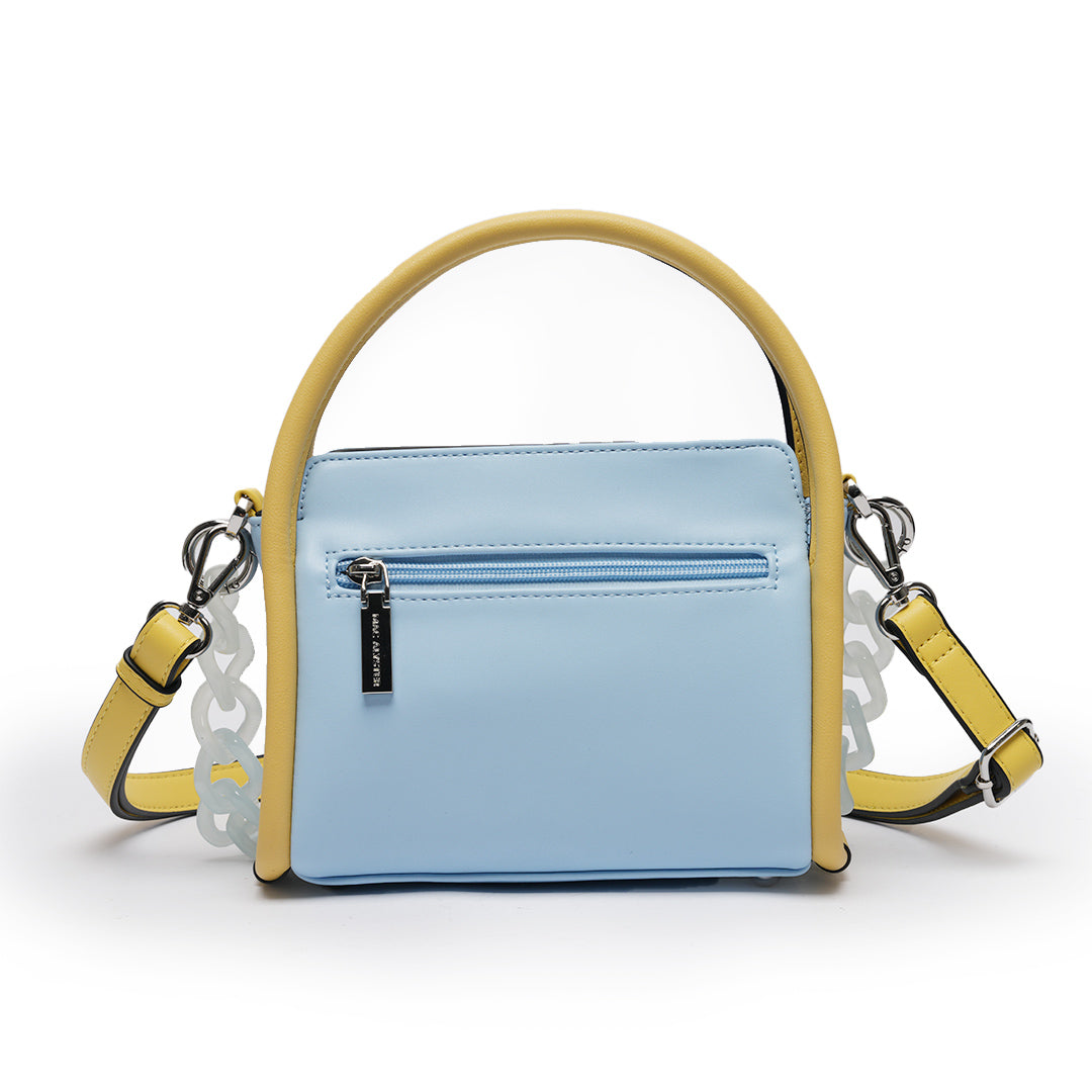 Petit sac à main - FREEZE en cuir synthétique BABY BLUE de dos