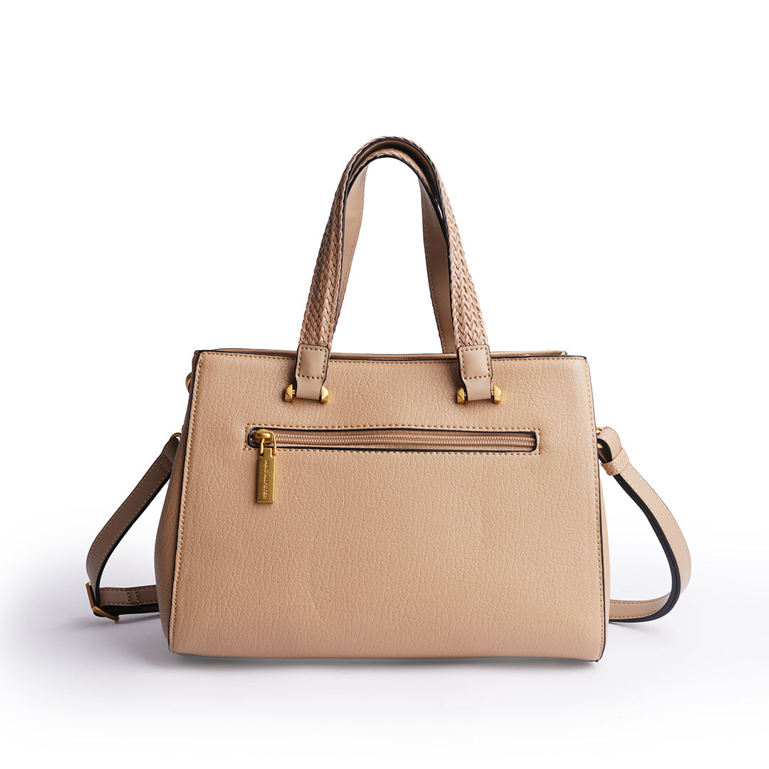 Sac à main CITY pour femme en cuir synthétique SABLE de dos