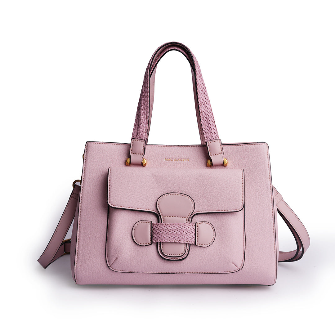 Sac à main CITY pour femme en cuir synthétique POUDRE de face