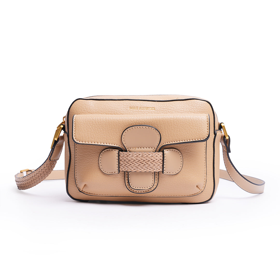 Sac trotteur CITY pour femme en cuir synthétique SABLE de face