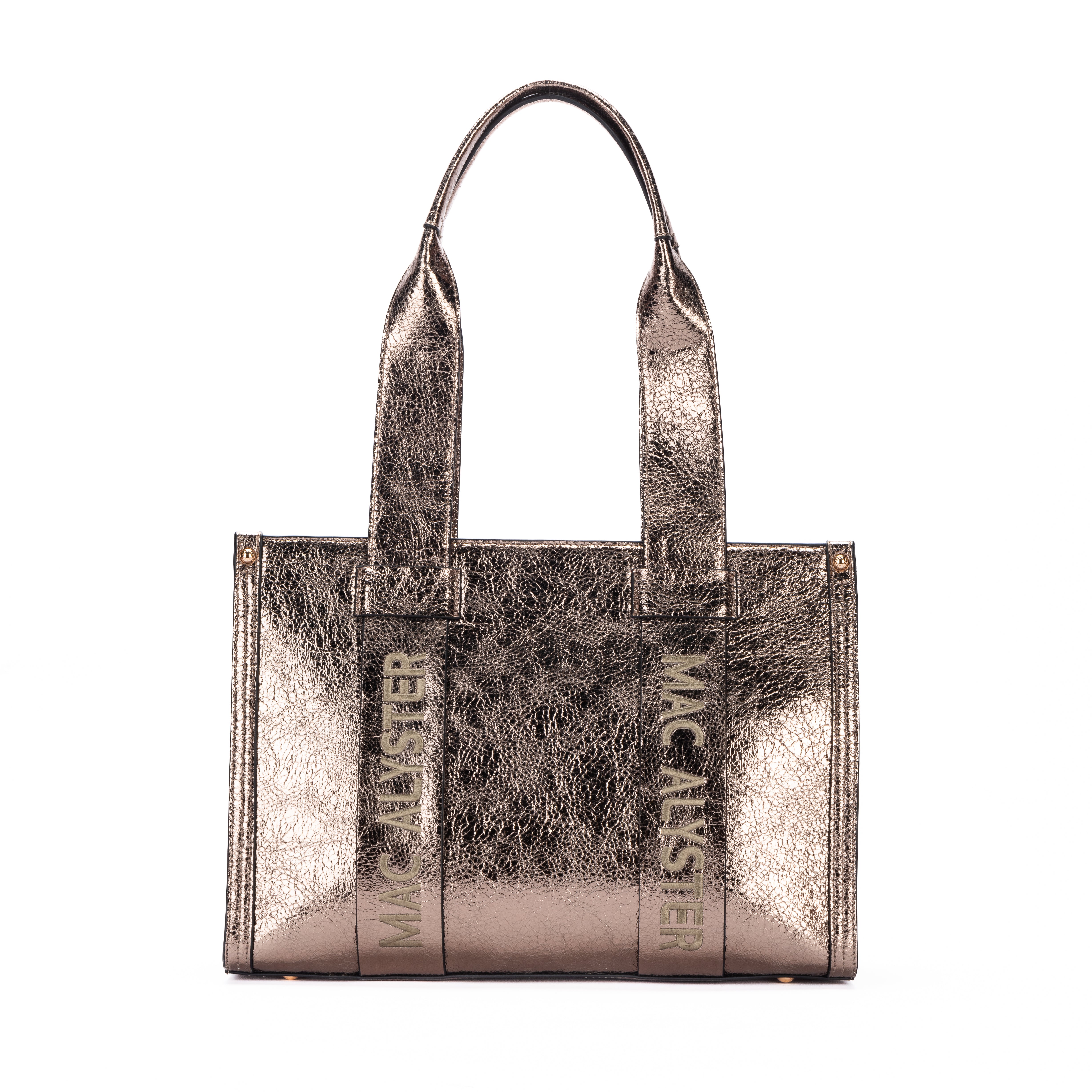 Sac shopping BASIC CLOVER en cuir synthétique Bronze