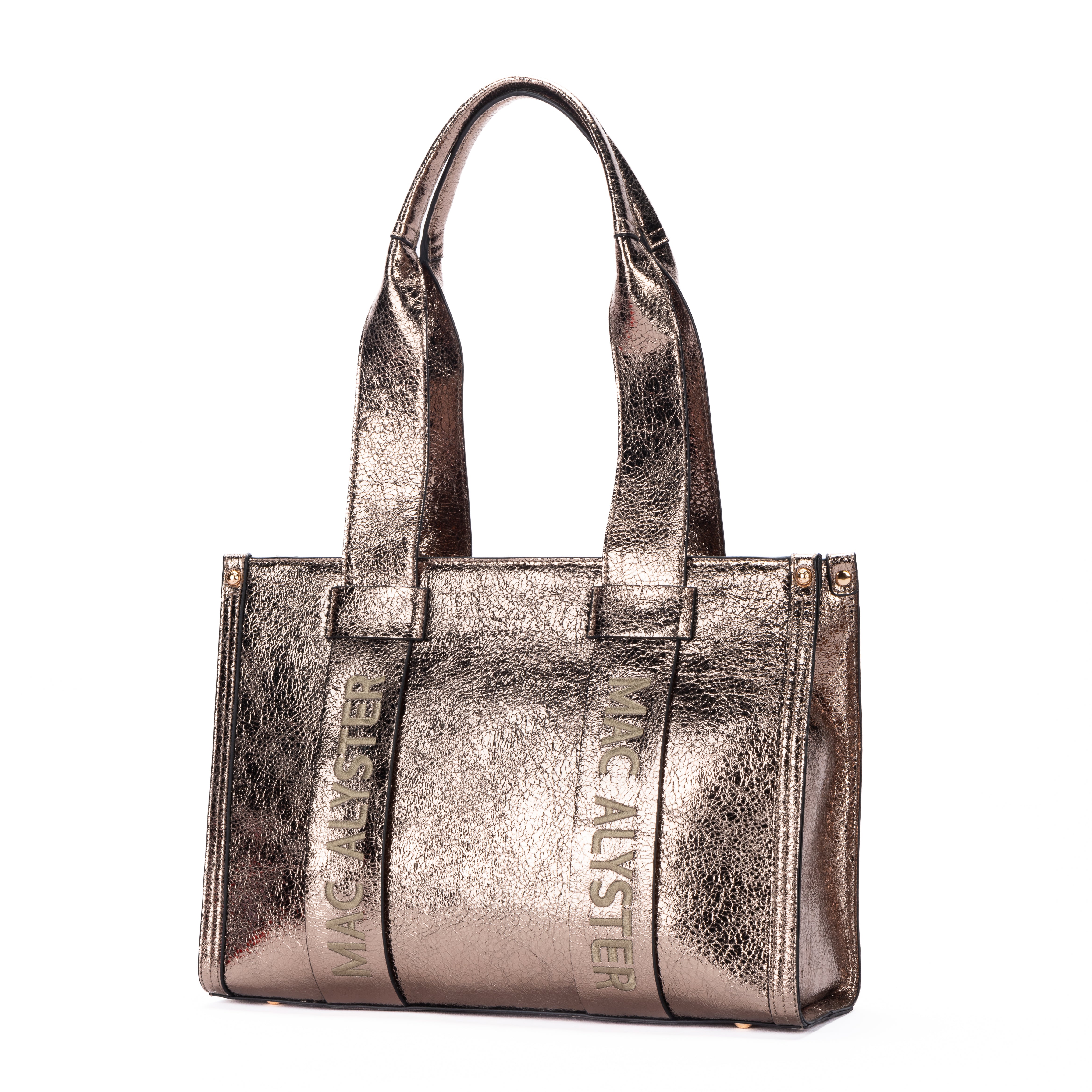 Sac shopping BASIC CLOVER en cuir synthétique Bronze