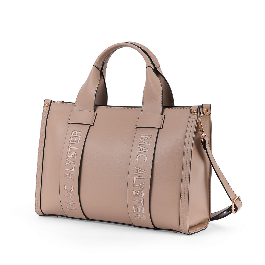 Sac à main Grand Porté Main Basic Clover Mac Alyster Sable