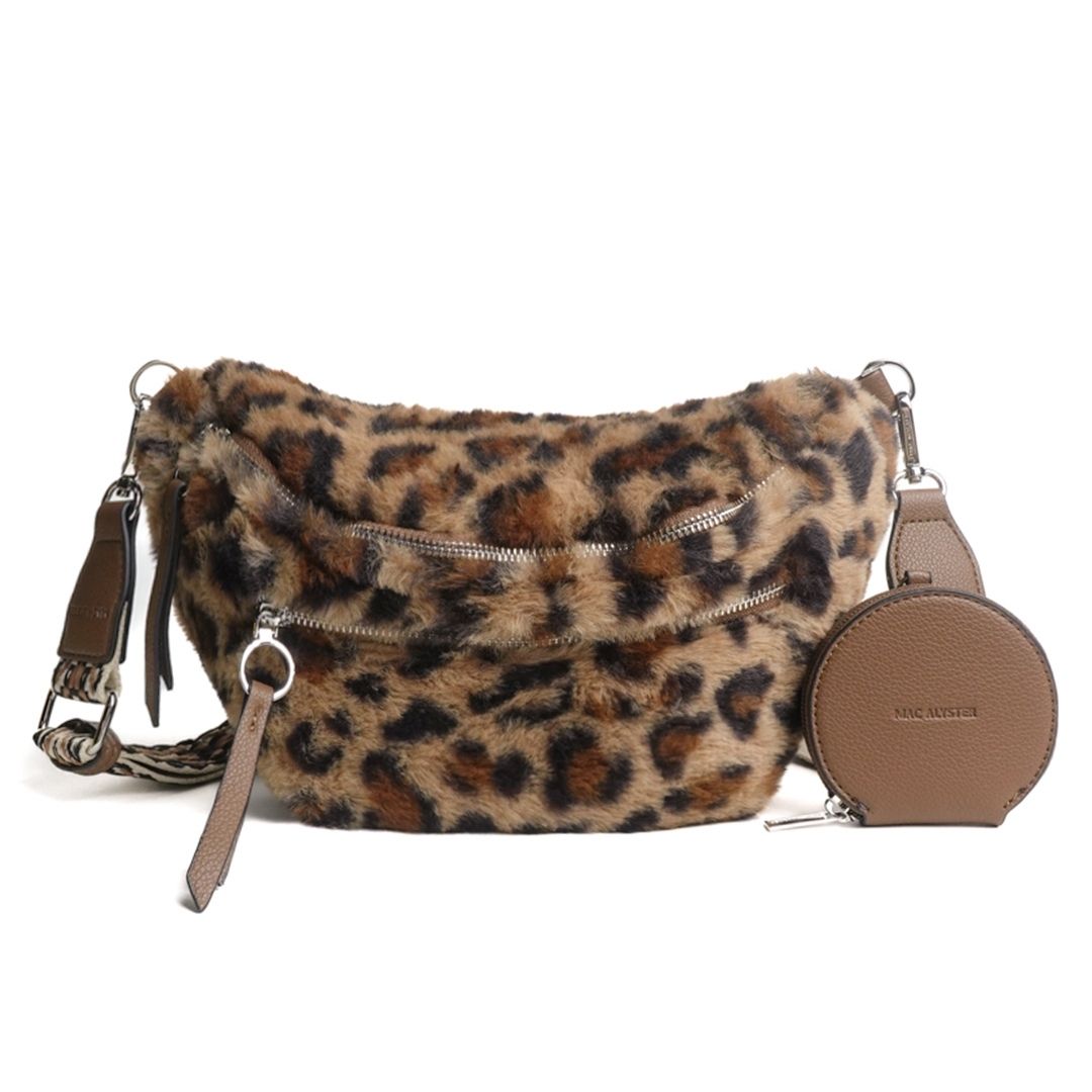 Sac banane double poche - LEOPARD